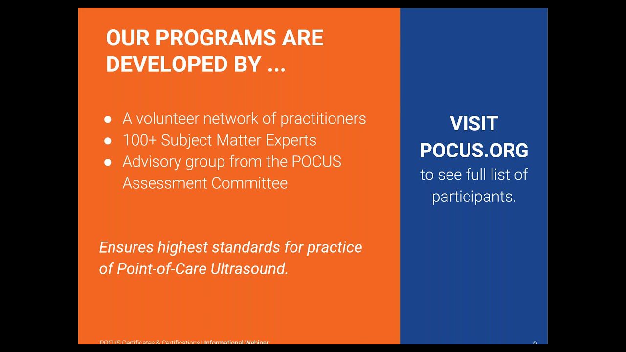 POCUS Certification Academy Overview with Question and Answer Session